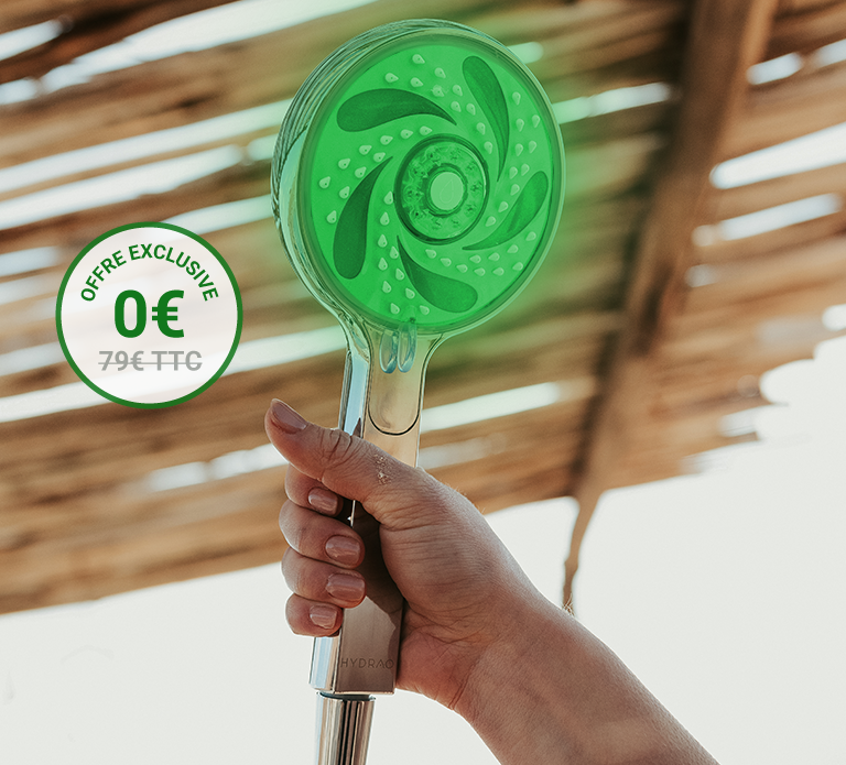 Le pommeau Aloé d'HYDRAO